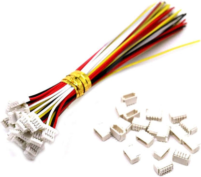 Daier 20 Sets Mini Micro Sh 1.0 Jst 4-Pin Connector Plug Male with 150Mm Cable &amp; Female