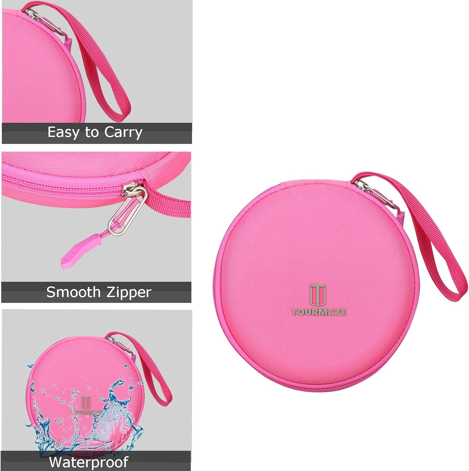 CD Player Case Compatible with Byronstatics PCD220B / GPX PCB319B Portable Disc CD Player, Travel Carrying Stoarge Holder (Pink, Case Only)