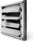 Calimaero® VKE 5" Inch Dryer Vent Cover Outdoor Stainless Steel Grille Dryer Vent Exterior Wall Vent Moving Flaps Fits Only with Metal Ducts