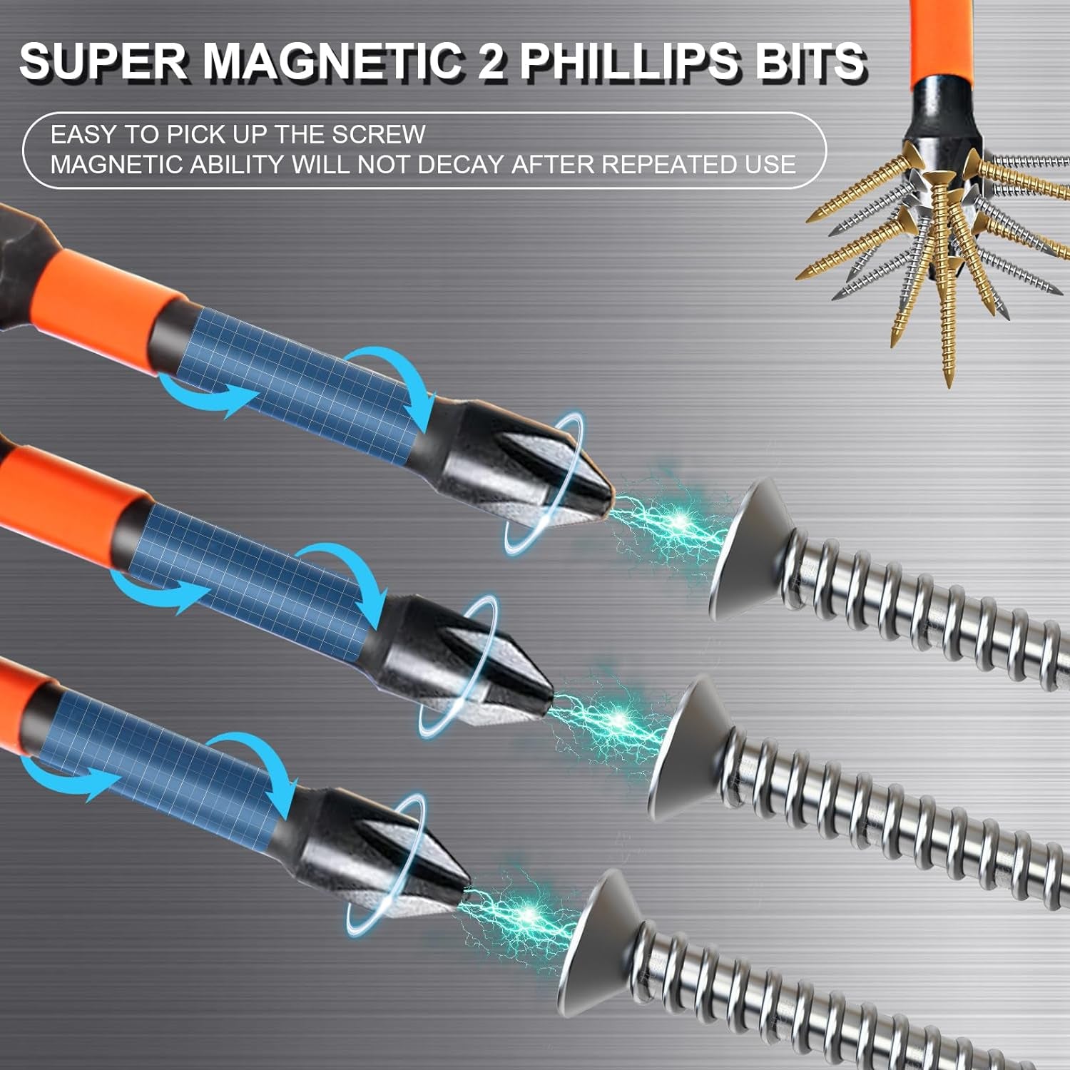 10-Pack 2 Phillips Bits- Phillips Bits 