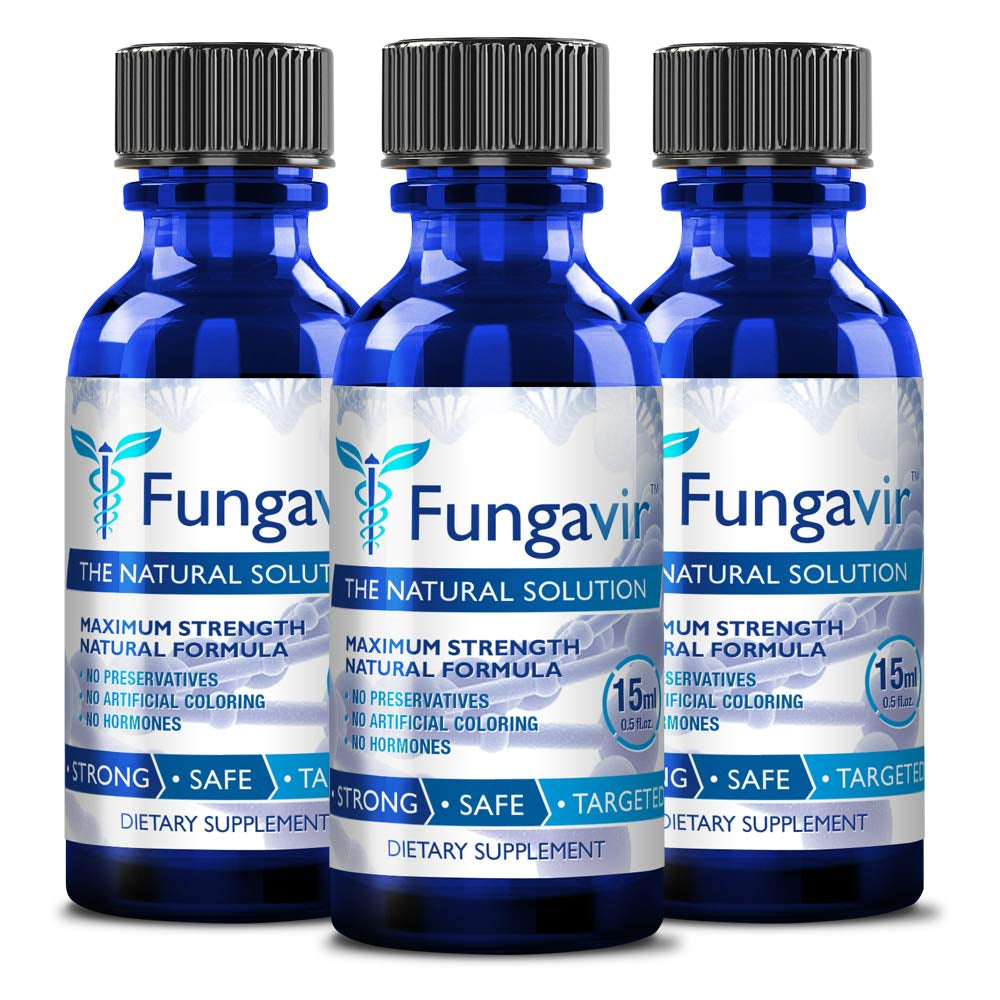 Anti-Fungal Nail Treatment, Effective against Nail Fungus - Toenails &amp; Fingernails Anti-Fungal Nail Solution - Stops and Prevents Nail Fungus (3 Bottles)