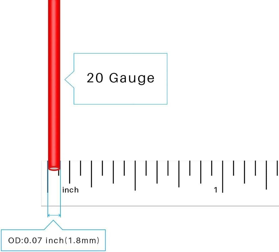 BNTECHGO 20 Gauge Silicone Wire 10 Ft Red and 10 Ft Black Flexible 20 AWG Stranded Tinned Copper Wire