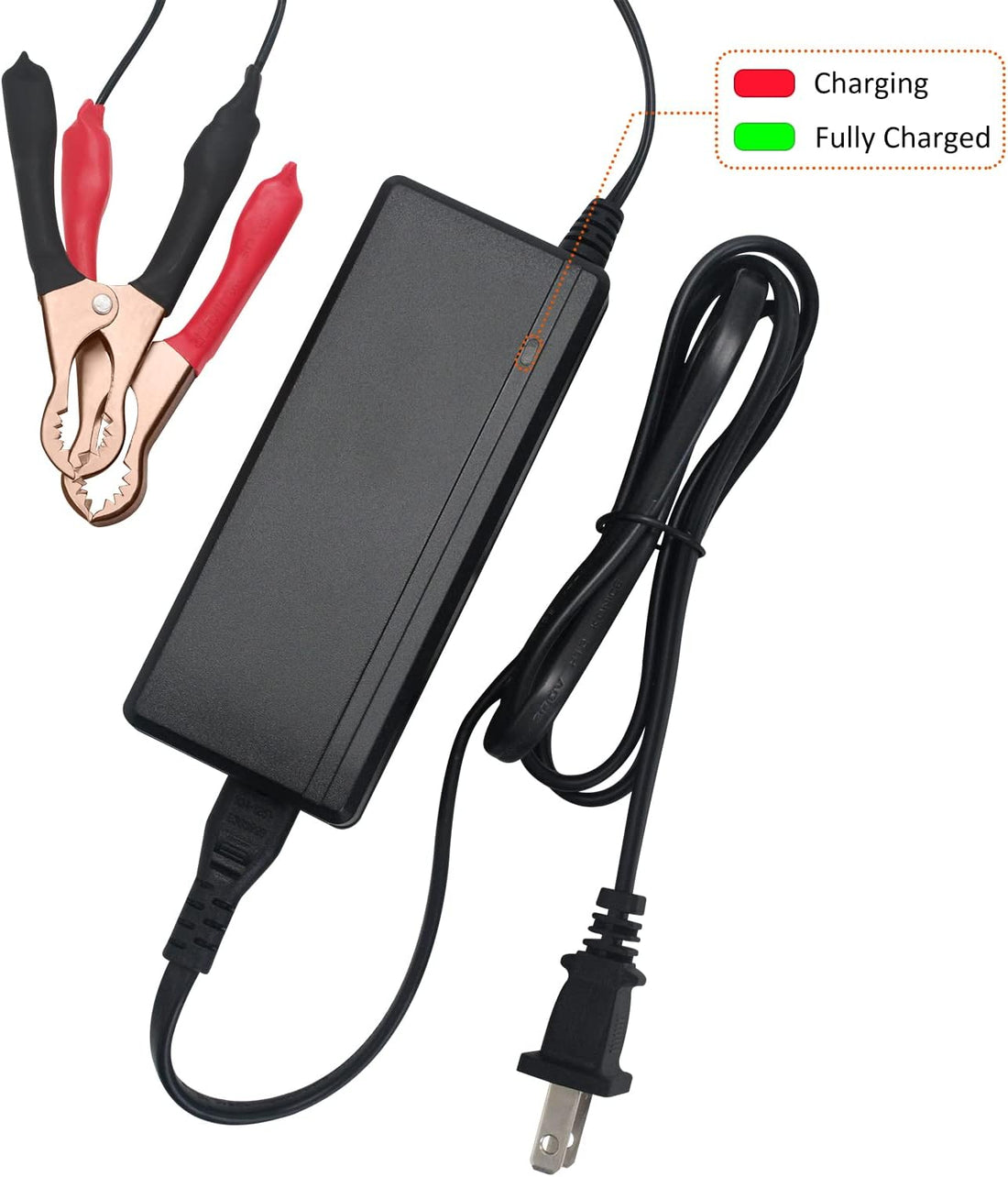 CHINS 12V 4A Lithium Battery Charger, Including 0V Charging Function, 14.6V 4A Lifepo4 Battery Charger, Special for 12V Lifepo4 Battery