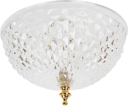 Decorative Dome Cover for Ceiling Light Fixture, Hanging Home Decor with Clip