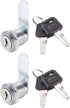 Uxcell Cam Lock 3/4" Cylinder Length Cabinet Locks with No.4 Cam, Fits for 1/2" Max Thickness Panel, Keyed Different Zinc Alloy Secure File Keyed Cam Locks 2Pcs