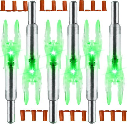 Arrow Nock X/5.2Mm LED Nock Screwdriver Included, 6 PCS Universal Fit for Arrows with ID of .204&quot;.233&quot;.244&quot; &amp; .246&quot;