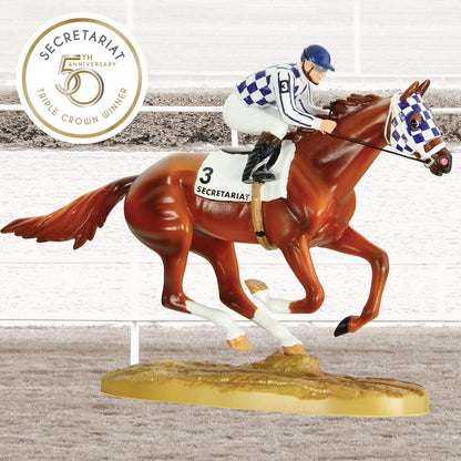 Breyer Horses Secretariat 50Th Anniversary Figurine | Limited Edition | Horse Toy Model | 5&quot; X 3.5&quot; | 1:32 Scale | Model 