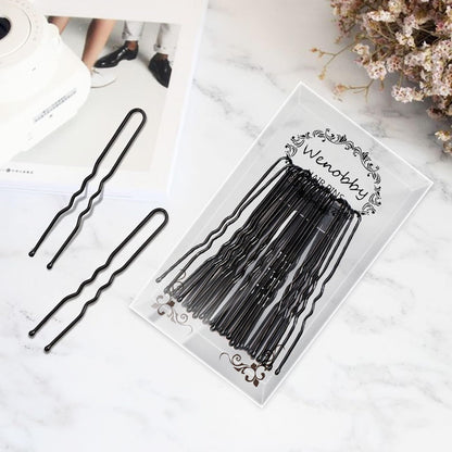 U Shaped Hair Pins for Buns, 100 PCS 2.8&quot; Hair Pins for Women Hair Styling with Thick Hair