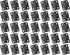 24Pcs Small Door Hinges Foldable Butt Hinges Small Cabinet Hinges with Screws for Jewelry Box, Black