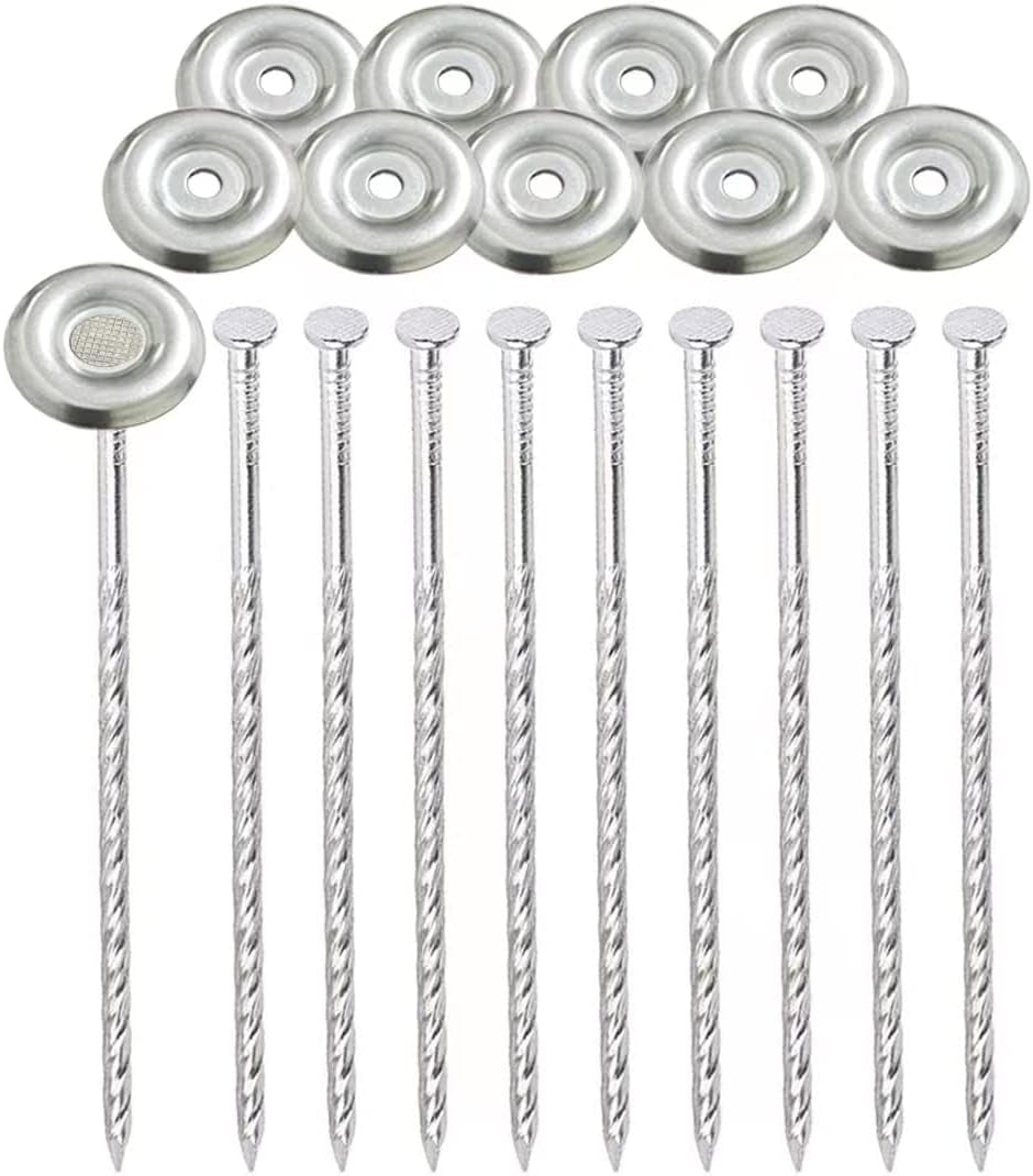 10 Count Outdoor Rv Rug Stakes, Stainless Steel Spiral Patio Mats Stakes, Used for Fixing Rugs, Tents, Tarps, and RV Mats, Rv Camping Accessories for Outside,Camper Must Haves