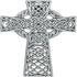 Cathedral Art (Abbey & CA Gift Celtic Knot Wall Cross, 4-1/2-Inch, Silver, Large