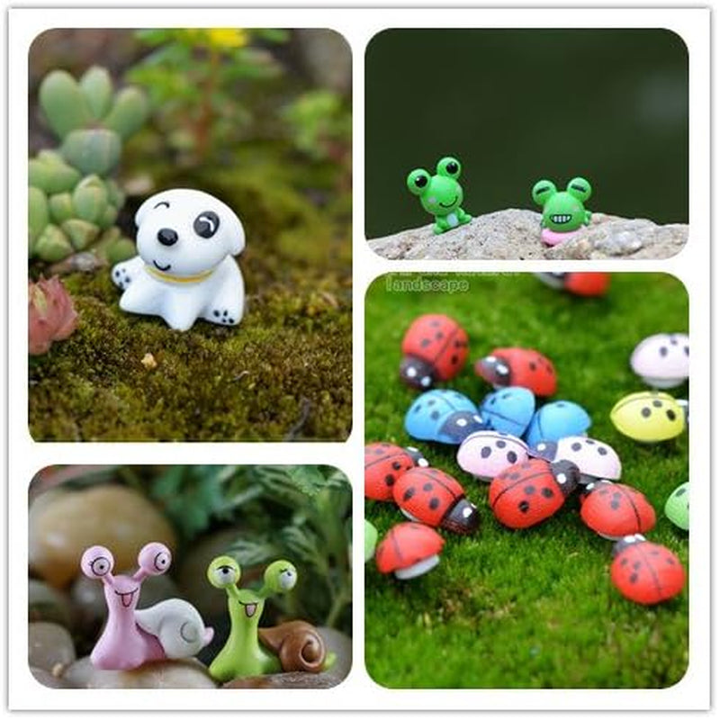 31 Pieces Mini Animals Miniature Ornament Kits,Tiny Animals Figurines,Fairy Garden Animals for Fairy Garden,Dollhouse,Plant Pots,Bonsai Craft Decor