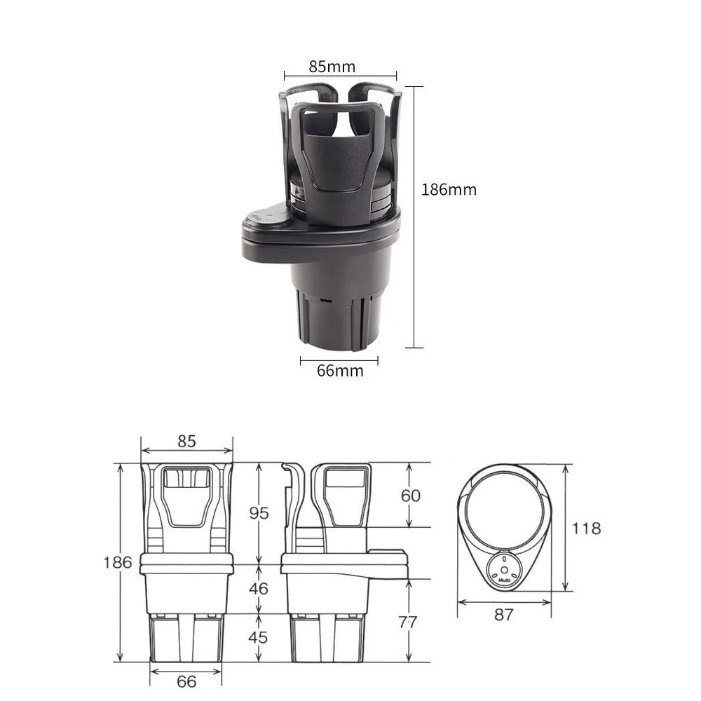 Car Cup Holder Expander Adapter