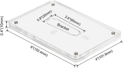 4X6 Minimalist Picture Frame Acrylic Glass Photo Frame with Magnetic Desktop Display Horizontally or Vertically