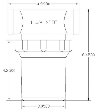 1-1/4&quot; Female NPT In-Line Strainer with 50 Mesh Stainless Steel Screen