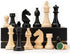 A&A Premium Triple Weighted Staunton Wooden Chess Pieces W/ 2 Extra Queen - King Height 3" / 7.6Cm / 2 Storage Bags