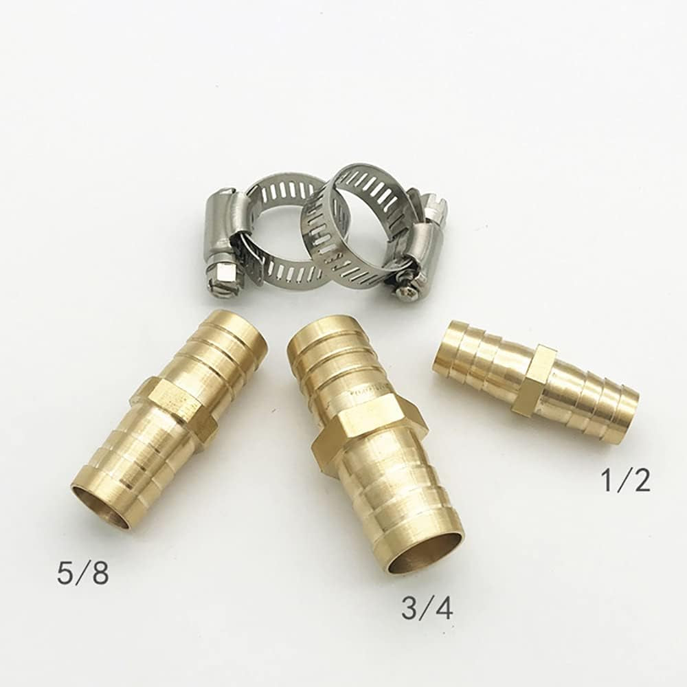 5 Pcs 1/2&quot; Garden Hose Connector Garden Hose Fittings Hose Mender End Repair Mender Kit with Stainless Clamp