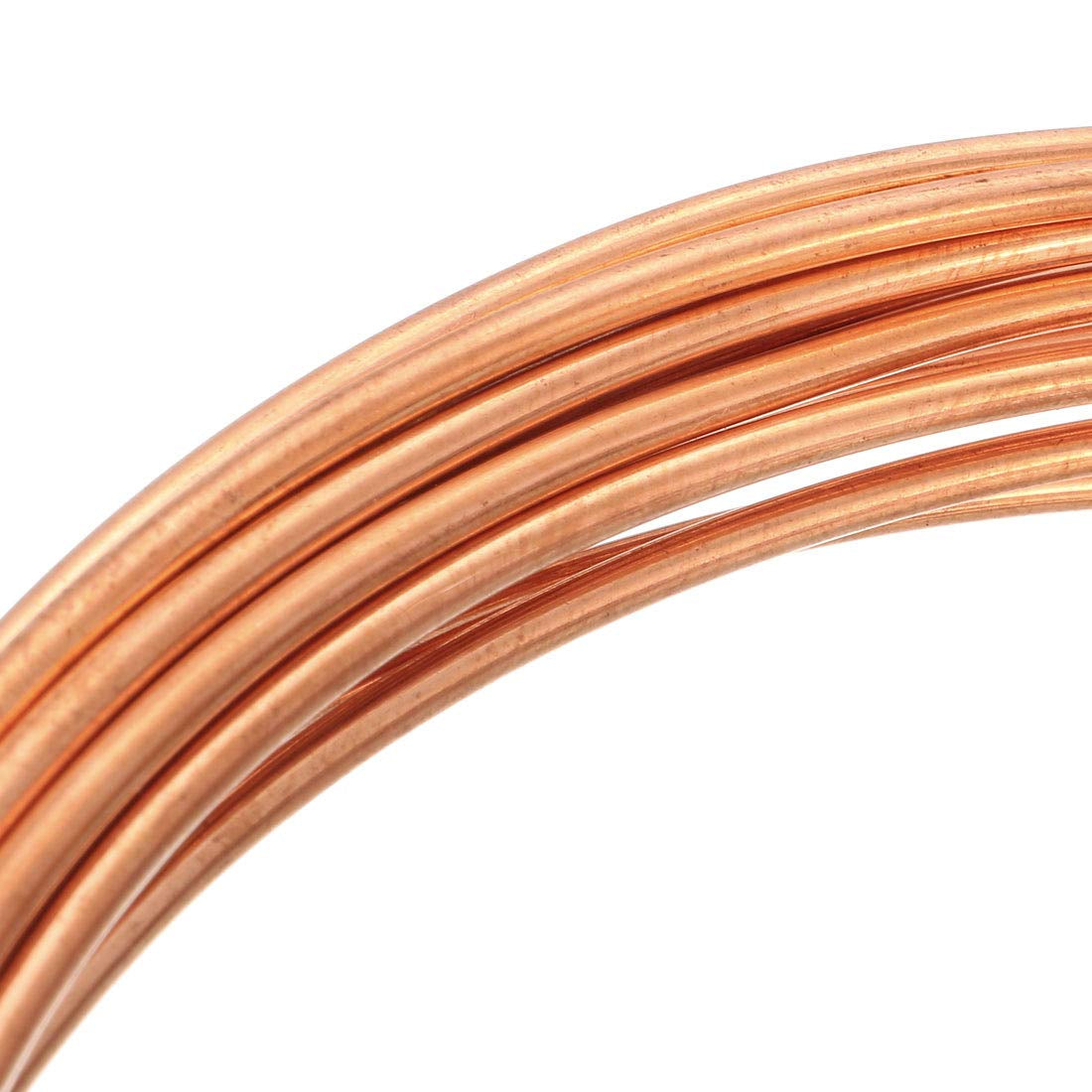 Uxcell Refrigeration Tubing, 1/16&quot; OD X 1/32&quot; ID X 16 Ft Soft Coil Copper Tubing