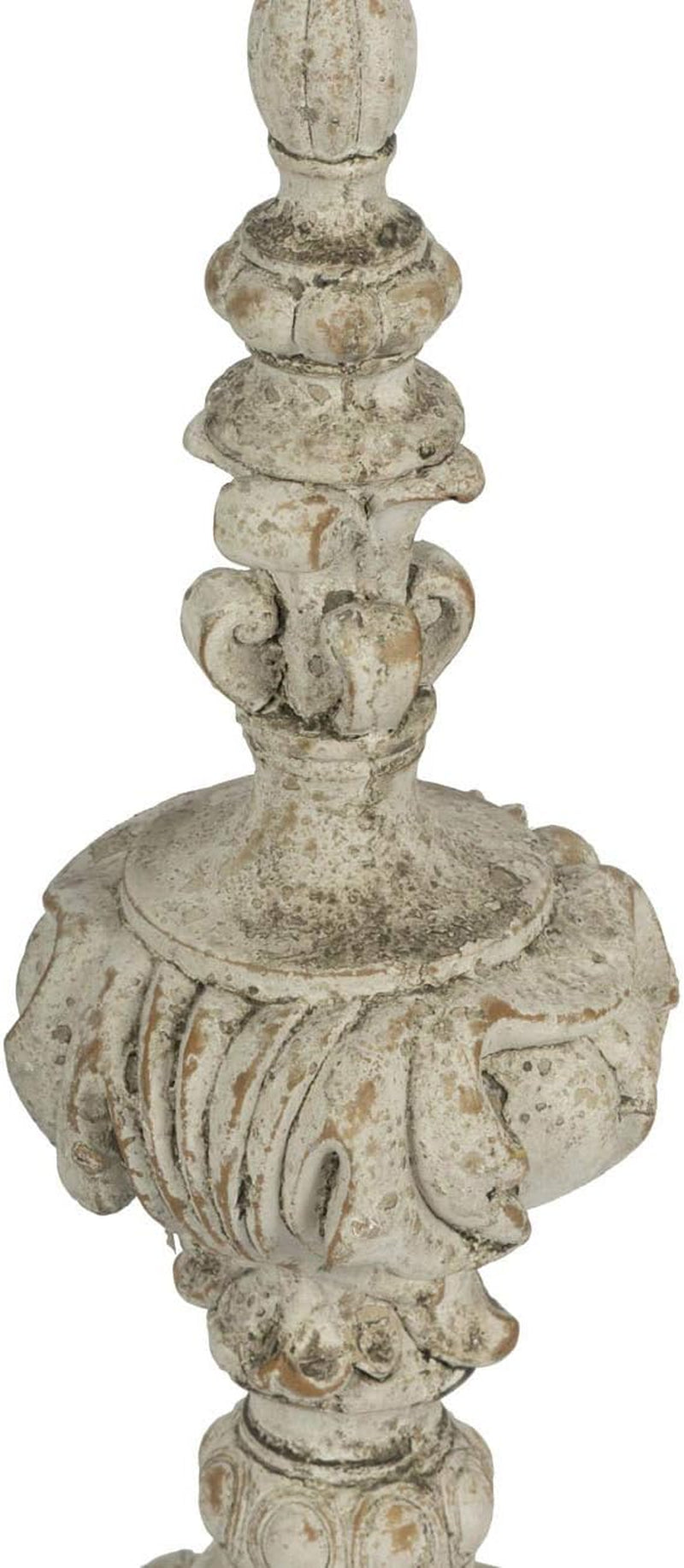 A&amp;B Home Danna Finial Accent, Cement, 4.5&quot; D X 4.5&quot; W X 13.5&quot; H