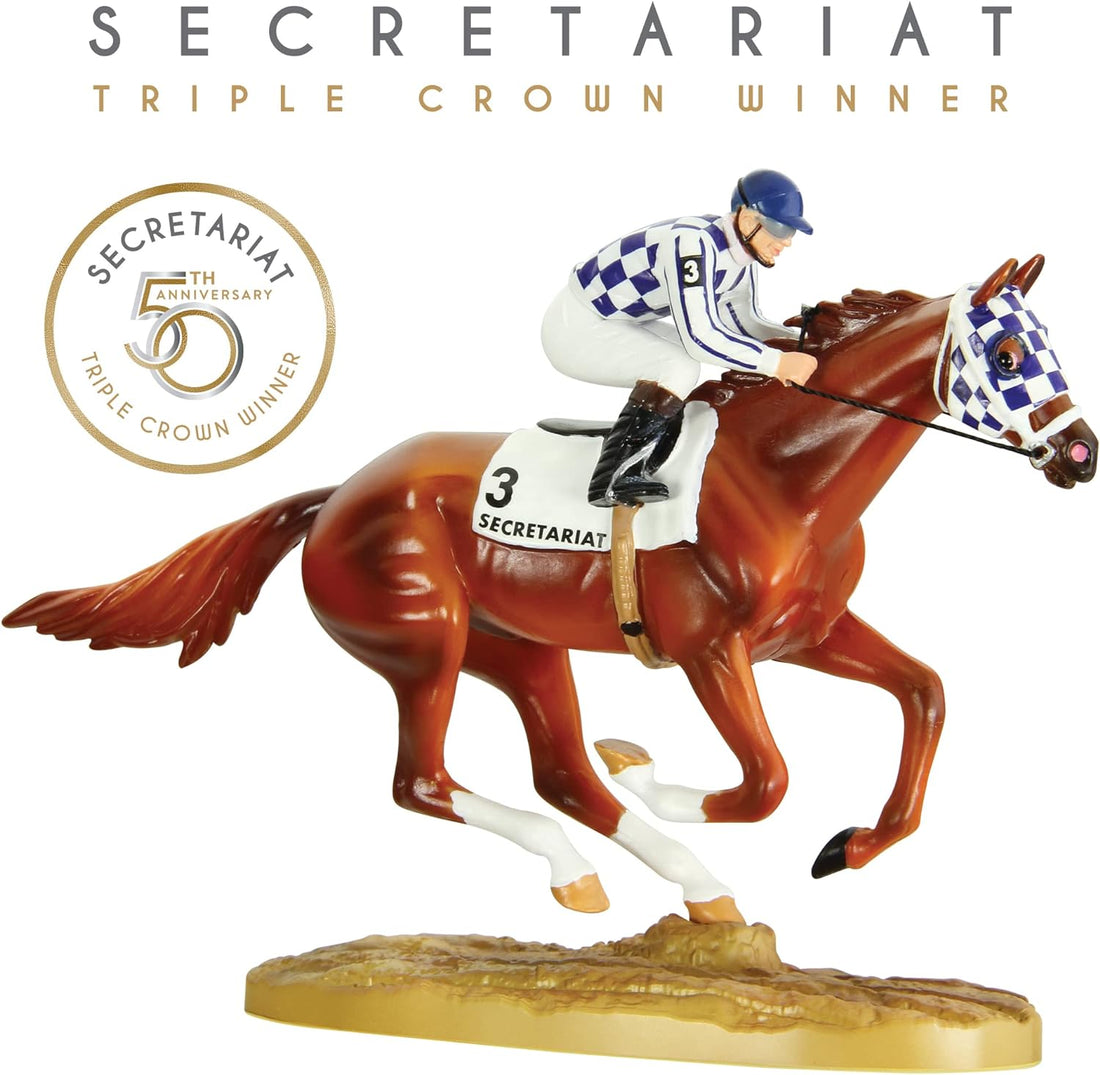 Breyer Horses Secretariat 50Th Anniversary Figurine | Limited Edition | Horse Toy Model | 5&quot; X 3.5&quot; | 1:32 Scale | Model 