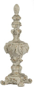 A&B Home Danna Finial Accent, Cement, 4.5" D X 4.5" W X 13.5" H