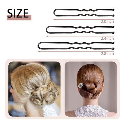 U Shaped Hair Pins for Buns, 100 PCS 2.8&quot; Hair Pins for Women Hair Styling with Thick Hair